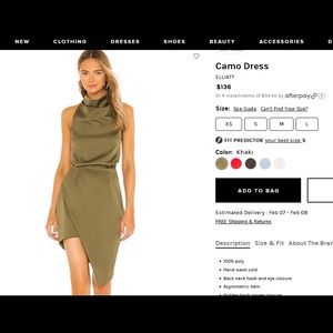 Elliott camo dress